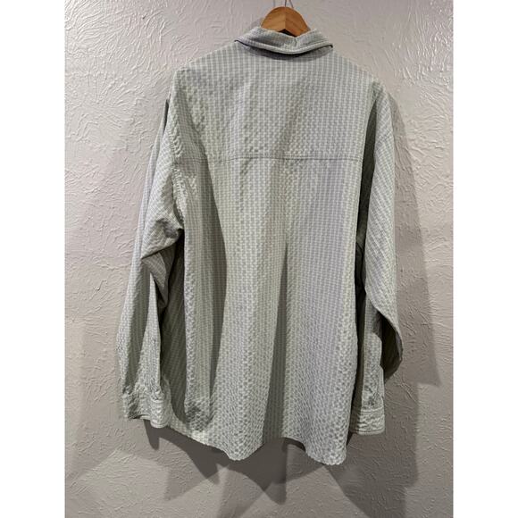 Simms No Fly Zone Bug Proof Tan Plaid Button Down Active Wear Shirt XXL - Picture 4 of 4